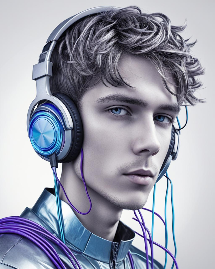 Integrity-shop.com, smart fellow in a jacket wearing headphones