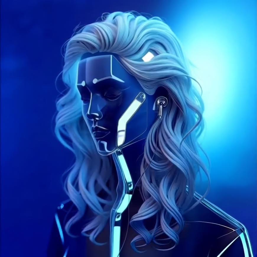 Integrity-shop.com, digital drawing: teenager wearing earbuds and accessories